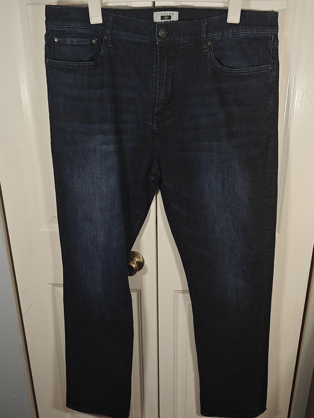 Joseph Abboud Men's Dark Indigo Straight Leg Jeans 42x34
